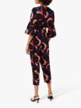 Phase Eight Darcey Floral Print Textured Jumpsuit, Multi