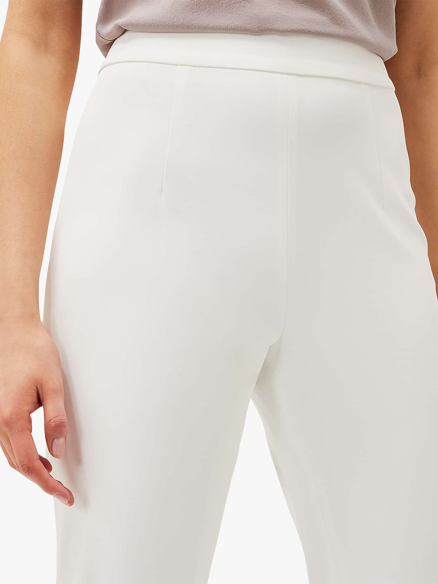 Buy Phase Eight Solange Wide Leg Suit Trousers, Ivory Online at johnlewis.com