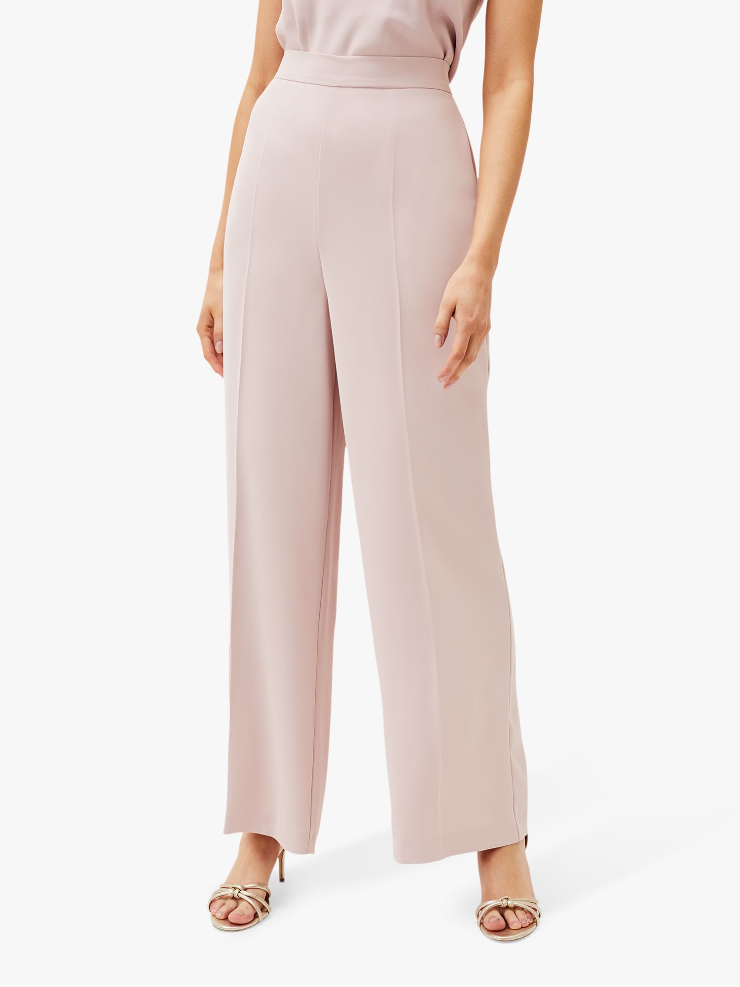 Phase Eight Florentine Co-Ord Wide Leg Trousers, Antique Rose, 22