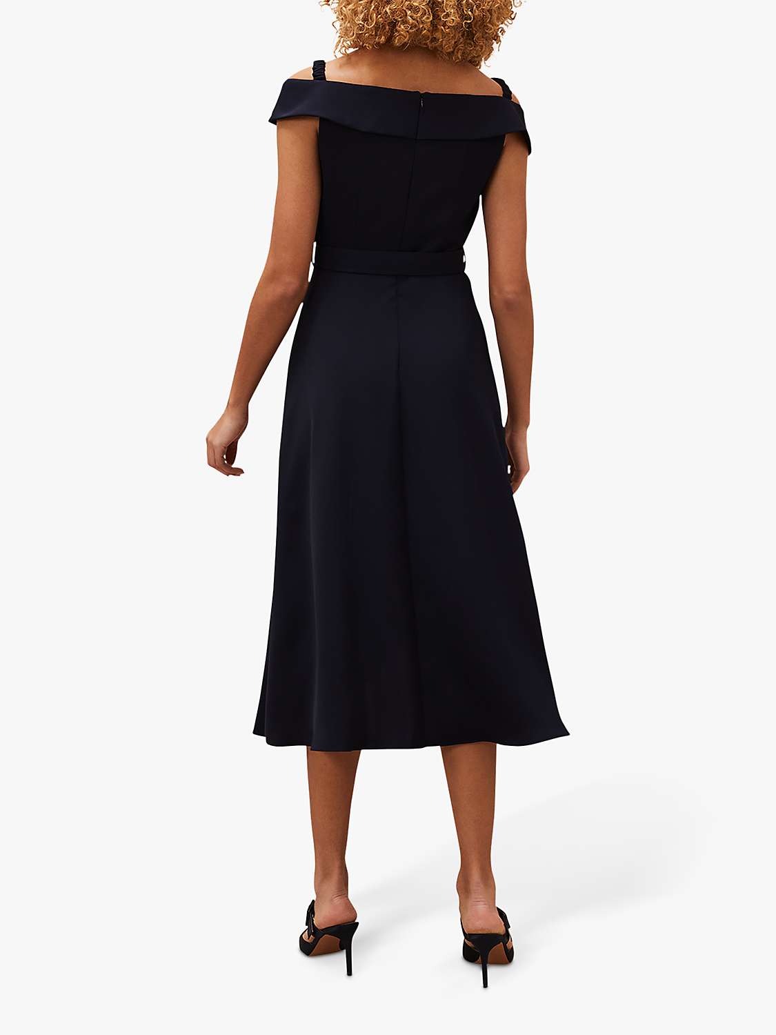 Buy Phase Eight Ashleigh Bardot Dress, Navy Online at johnlewis.com