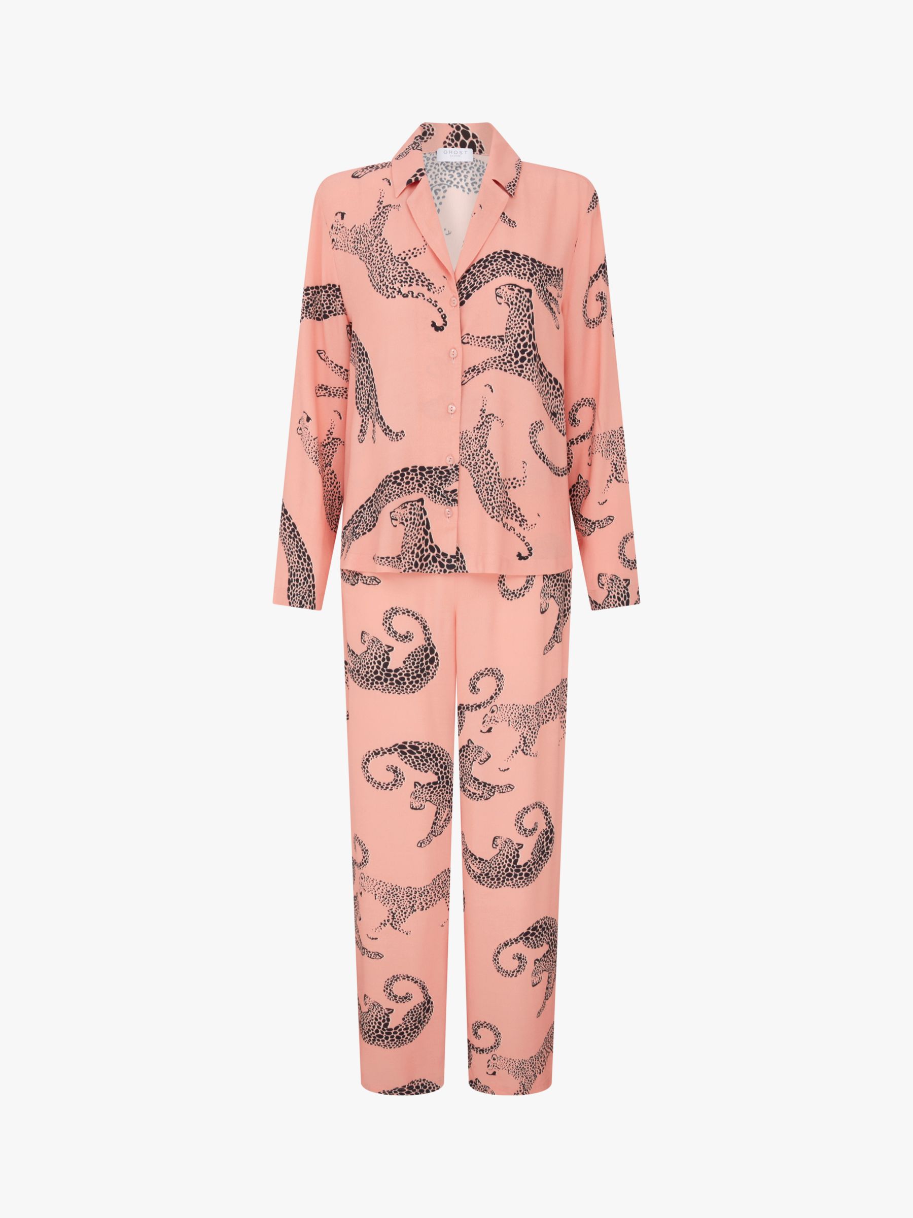 hervorming meubilair radicaal Ghost Lara Cheetah Print Pyjama Set, Coral