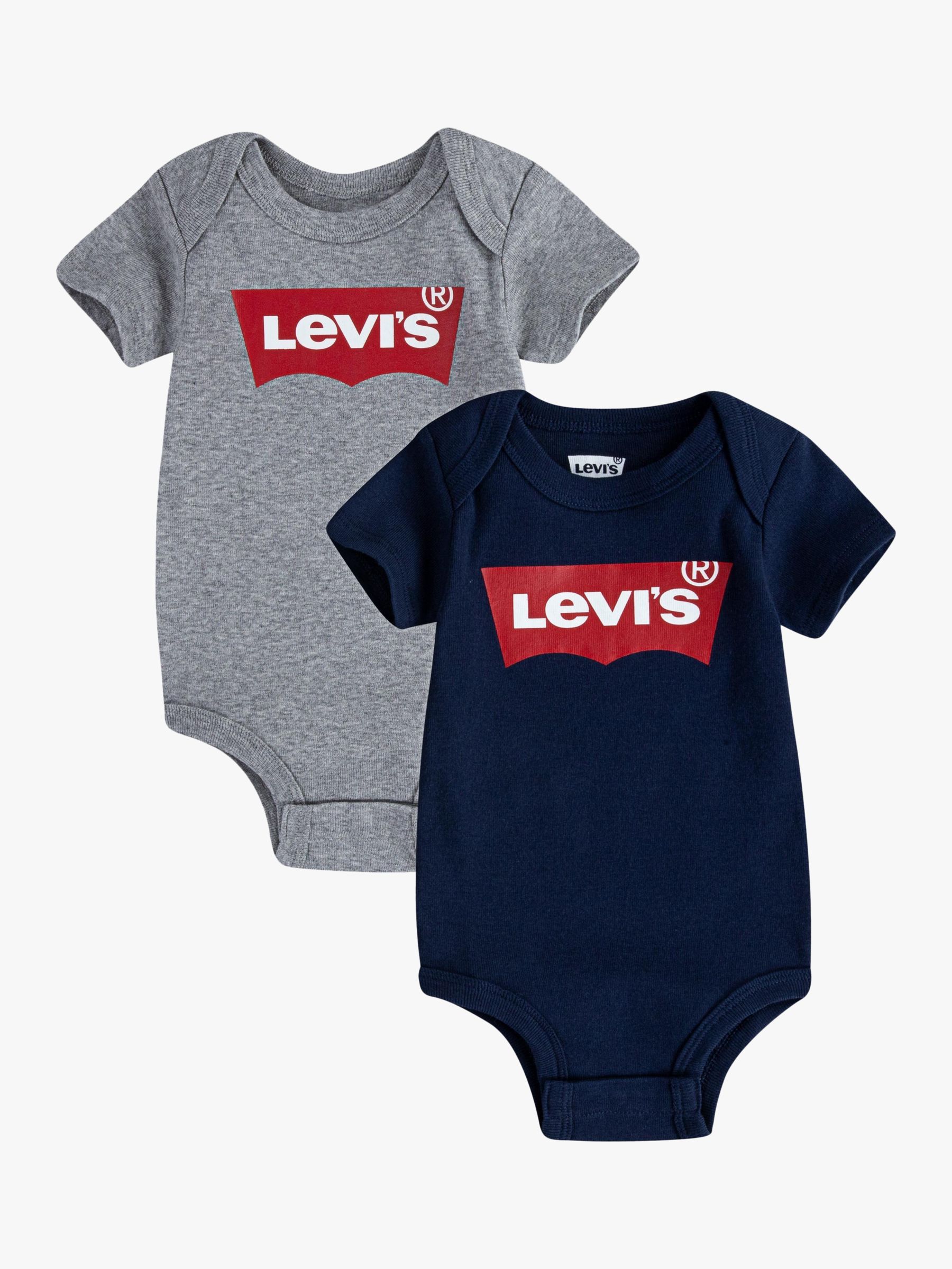 Levi's Baby Logo Bodysuits, Pack of 2