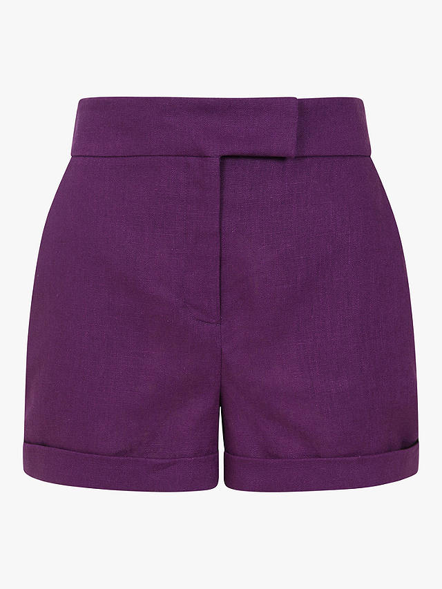 HotSquash Linen Shorts, Purple