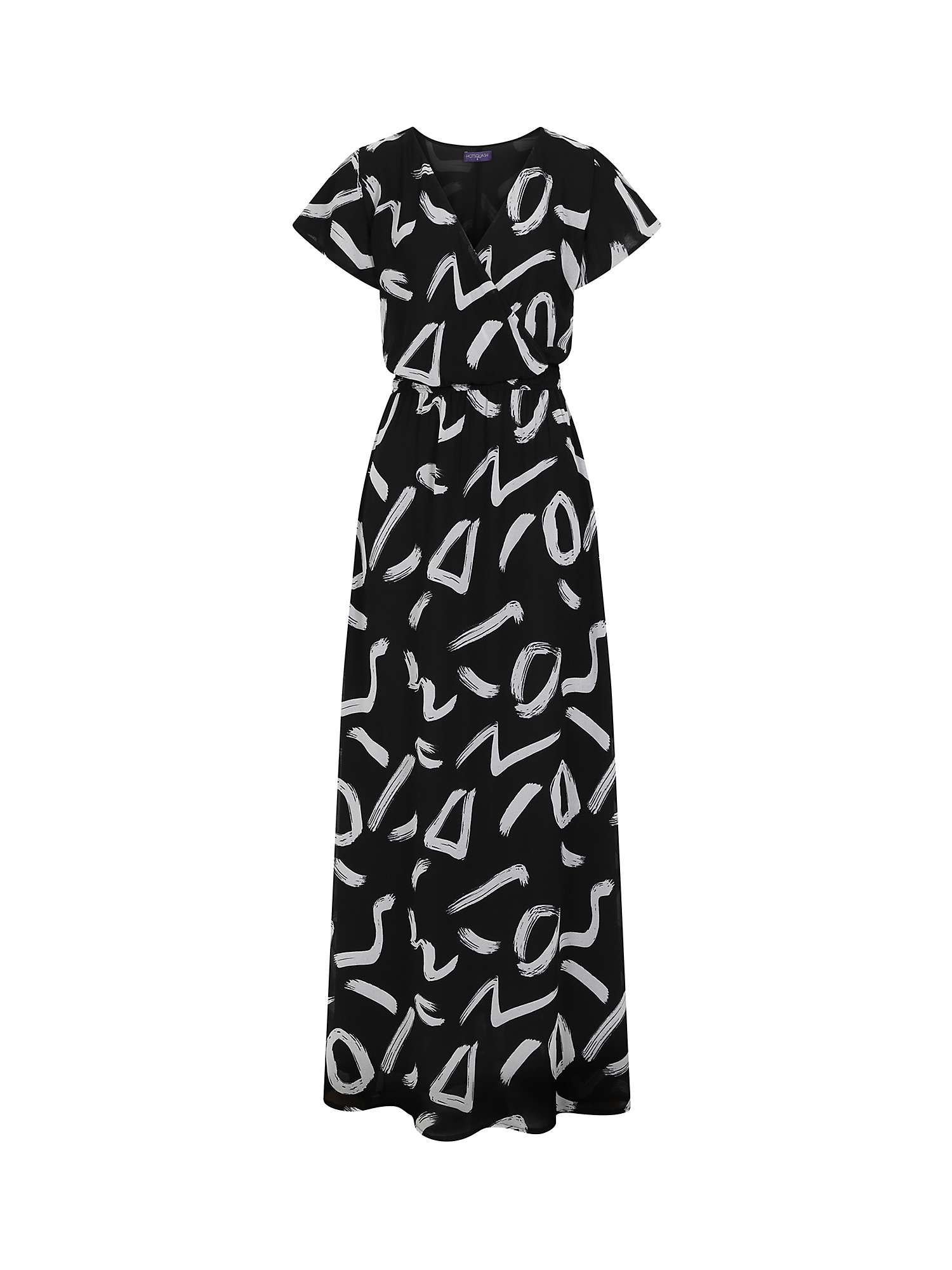 Buy HotSquash Brush Strokes Print Wrap Top Maxi Dress Online at johnlewis.com