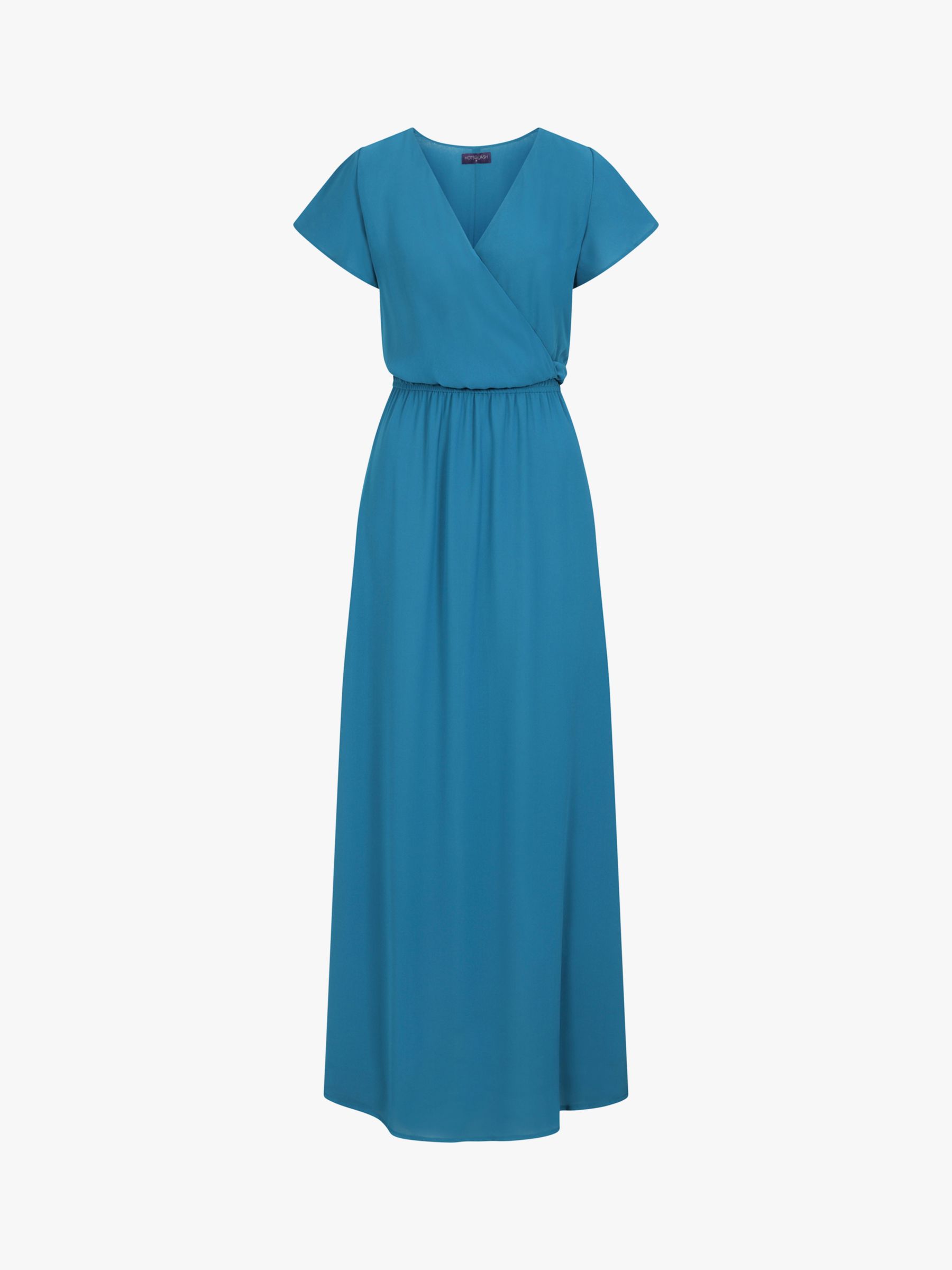 HotSquash Wrap Top Maxi Dress, Teal at John Lewis & Partners