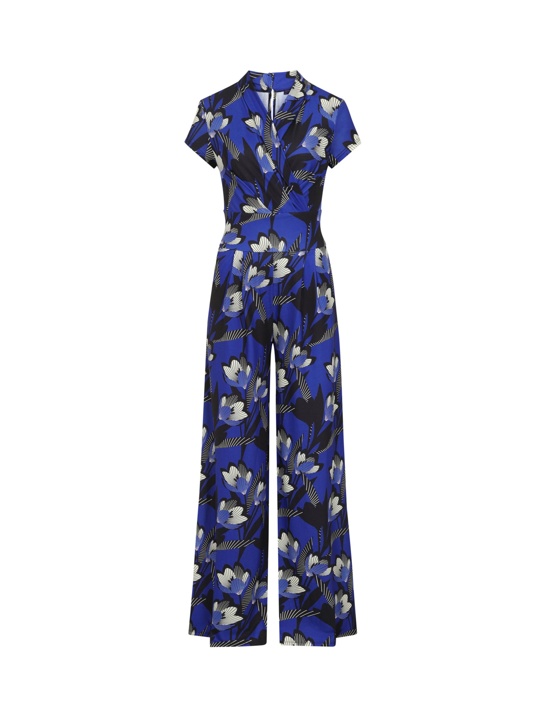 Hotsquash Floral Print Wide Leg Jumpsuit Spring Blossom At John Lewis And Partners