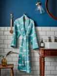 Joules Heron Bath Robe, Turquoise