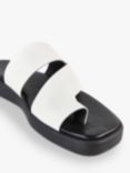 HUSH Riviera Leather Toe Post Sandals, White