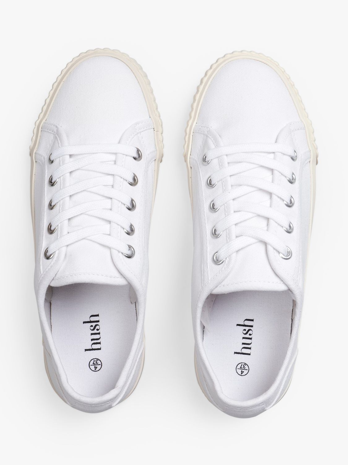 Buy HUSH Henley Canvas Trainers Online at johnlewis.com