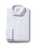 Moss Tailored Fit Double Cuff Shirt, White