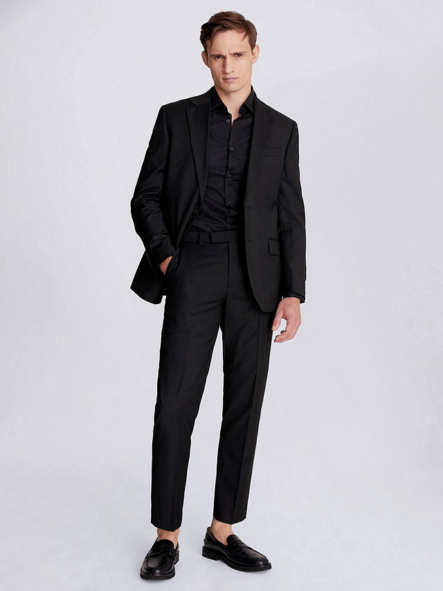 Moss Regular Fit Stretch Suit Jacket, Black