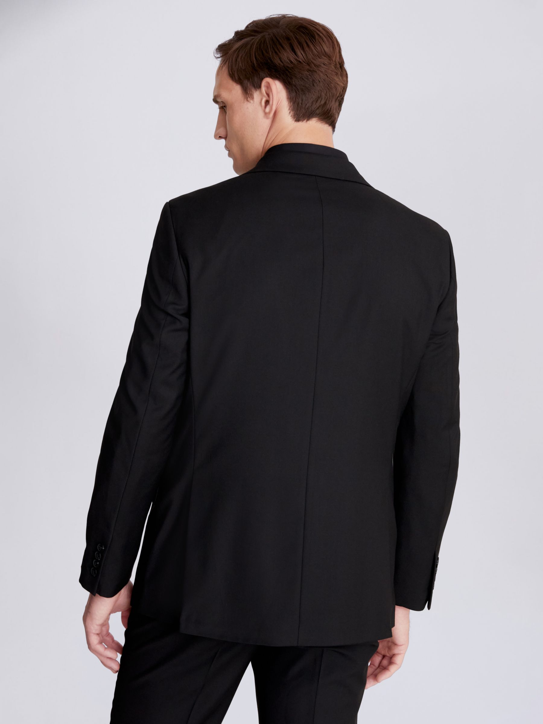Moss Regular Fit Stretch Suit Jacket, Black, 34S