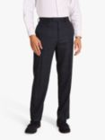 Moss 1851 Regular Fit Check Suit Trousers, Blue