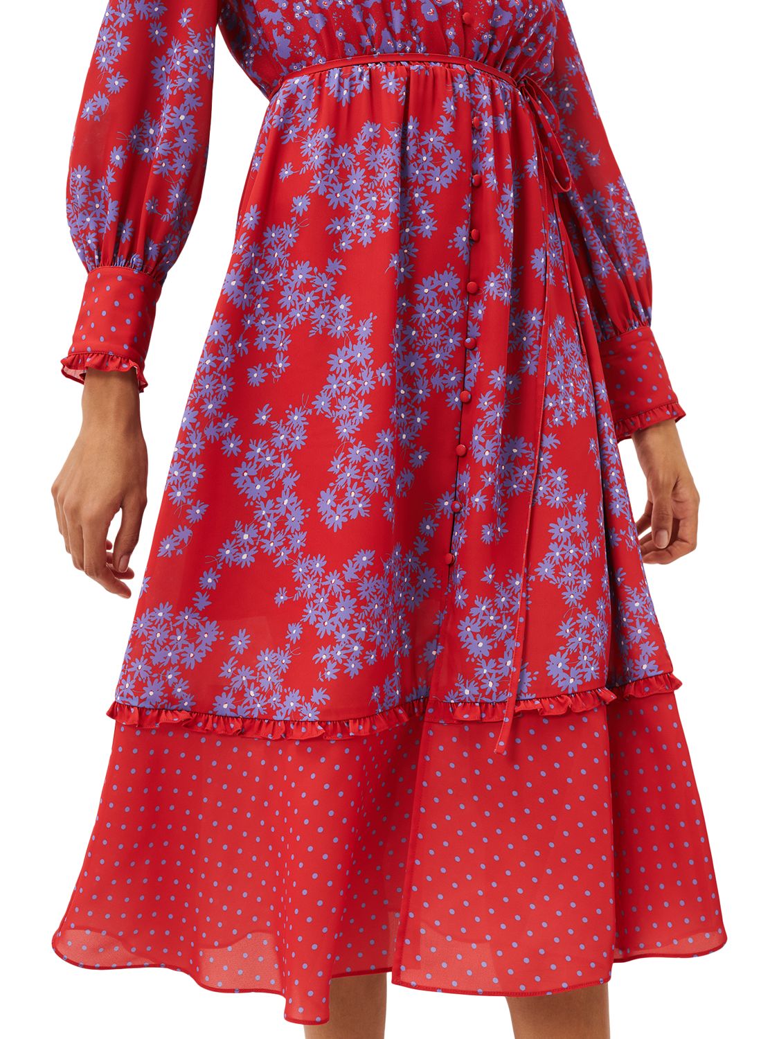 Buy Phase Eight Zahara Floral Spot Print Dress, Multi Online at johnlewis.com