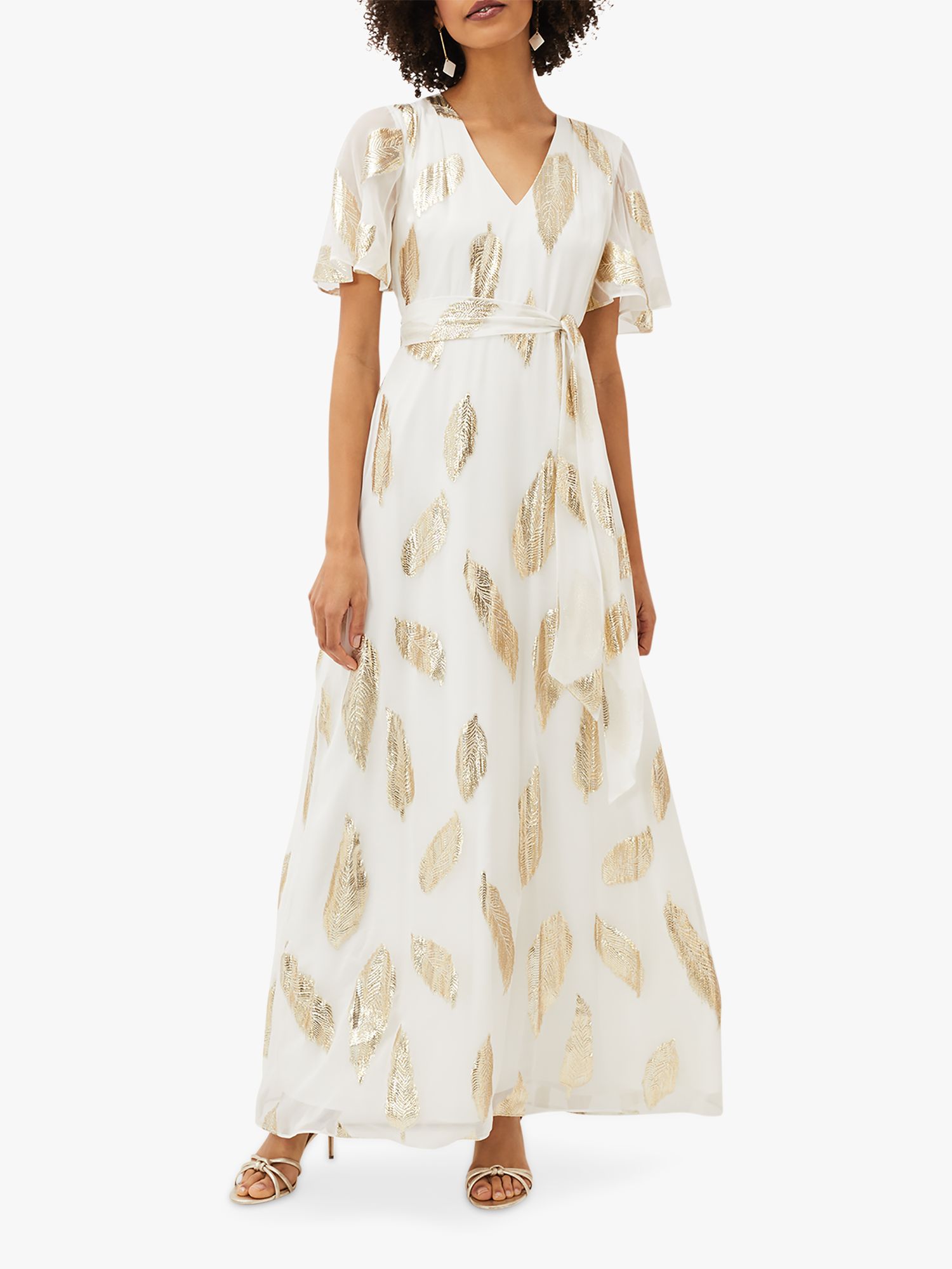 Diane Von Furstenberg Lillie Maxi Dress Ivory/gold In White Lyst ...