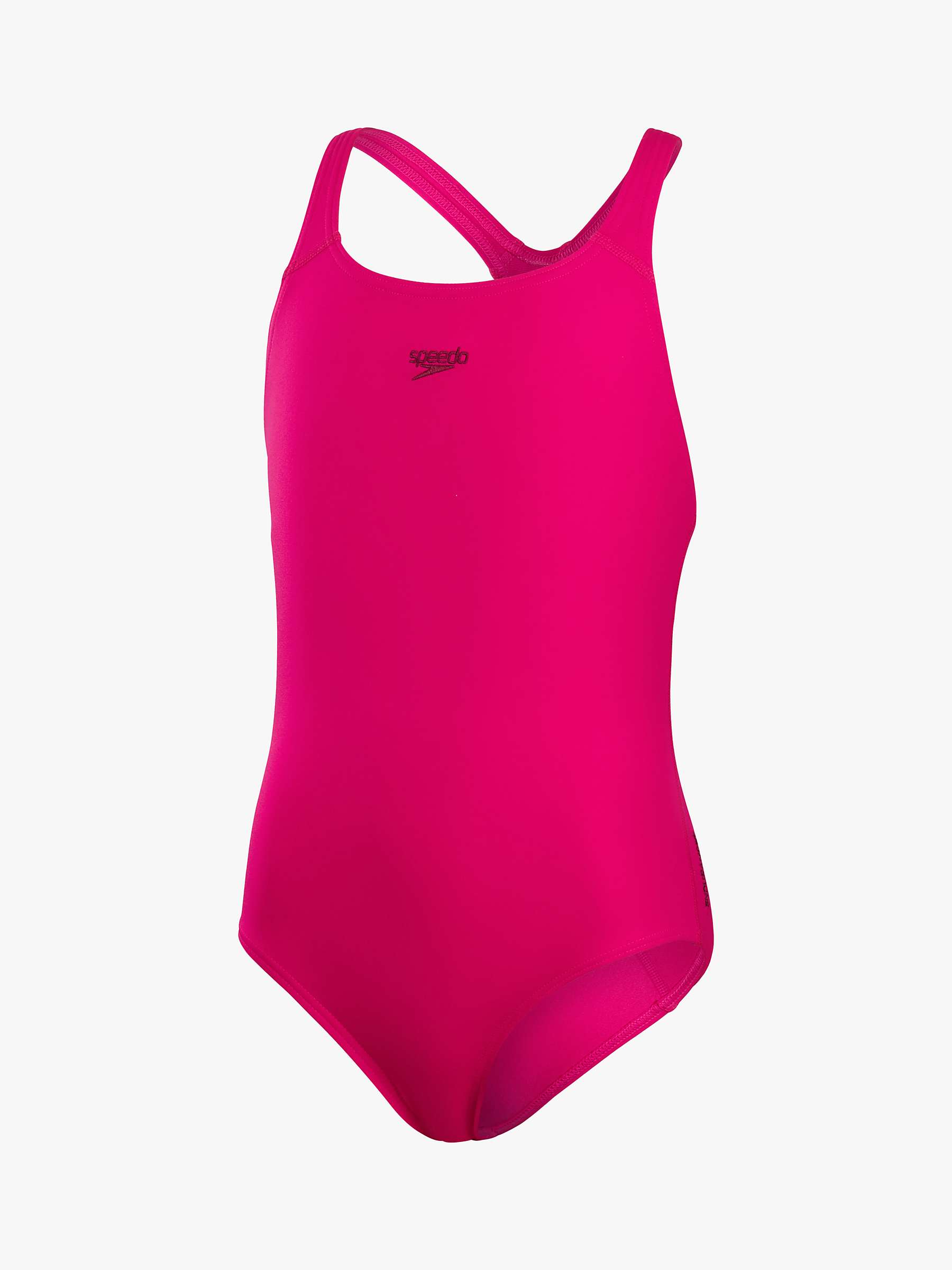 Buy Speedo Kids' Essential Medalist Swimsuit, Pink Online at johnlewis.com