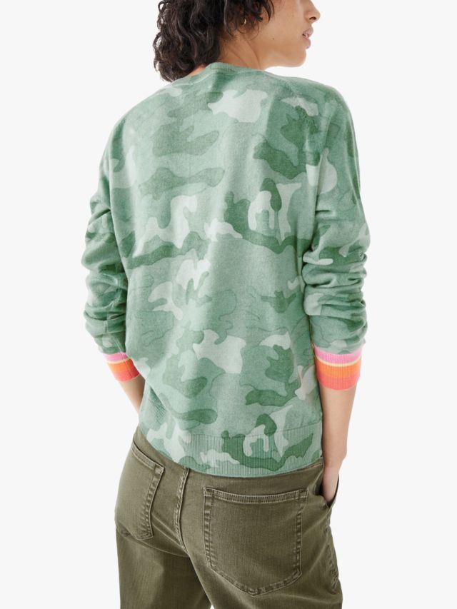 Camo shop print jumper