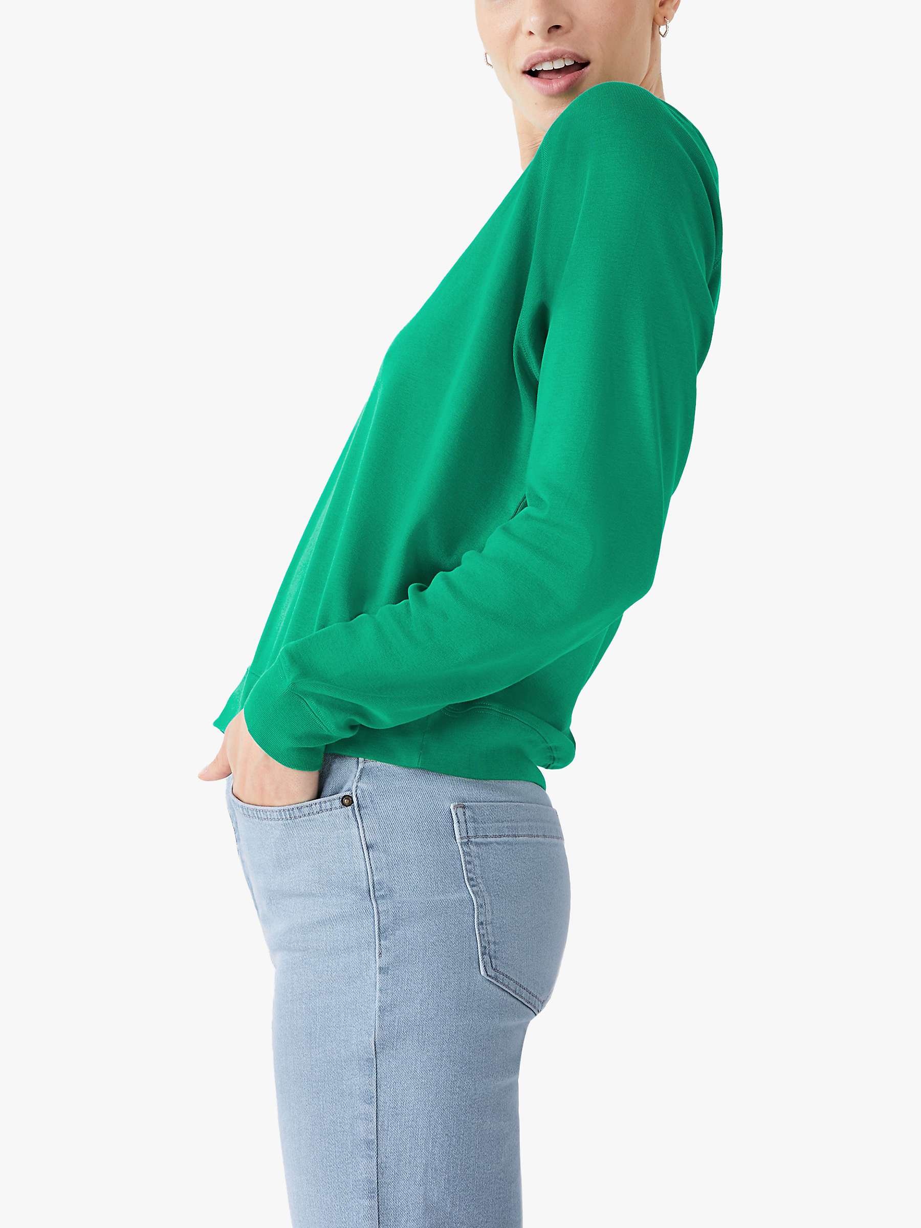 Buy HUSH Tilda Raglan Sleeve Cotton Sweatshirt Online at johnlewis.com