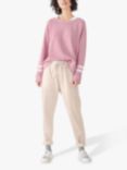 hush Cosima Washed Relaxed Fit Cotton Sweatshirt, Lilac Mist