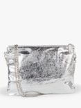 hush Nina Metallic Clutch Bag, Silver