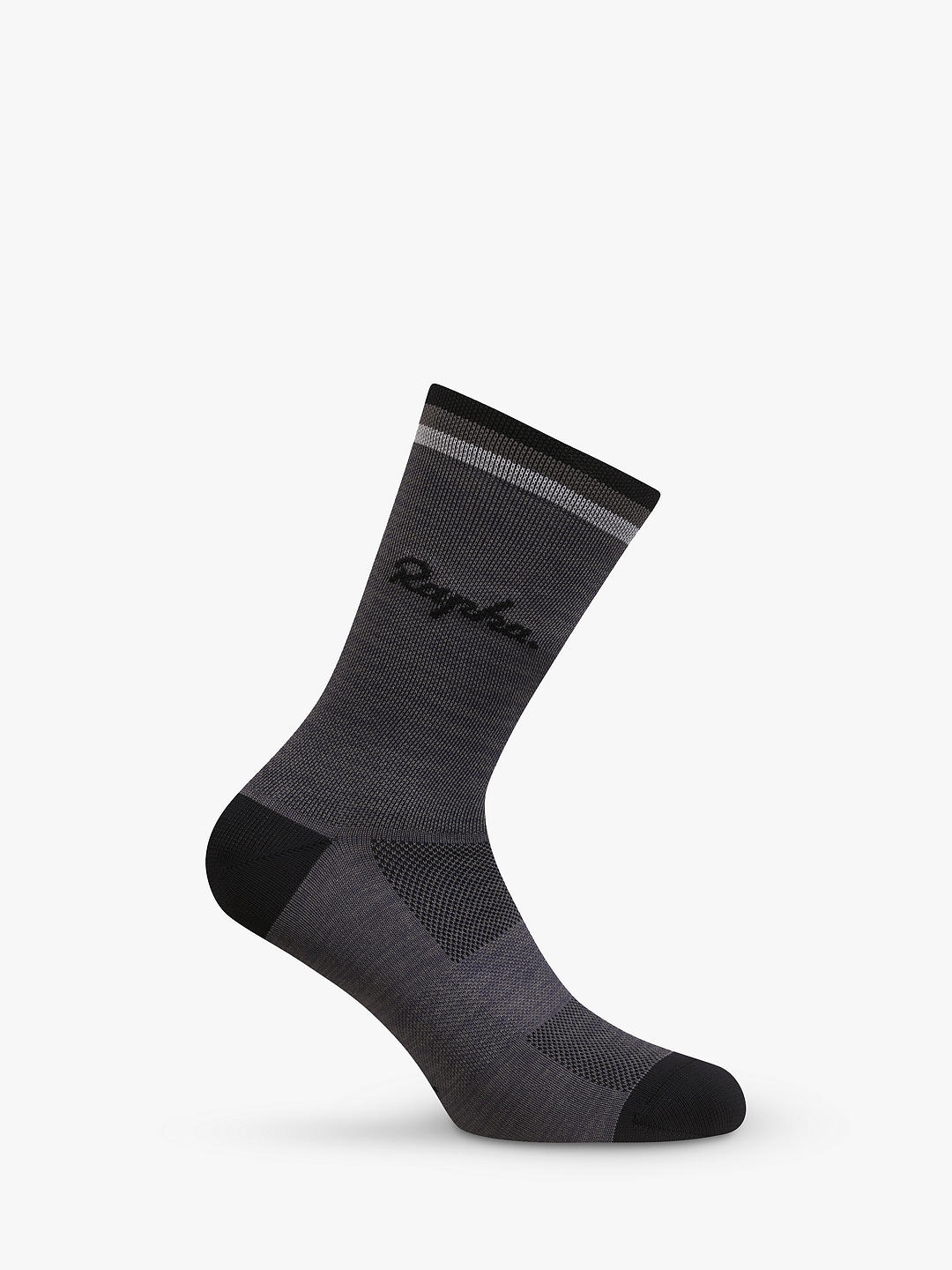 Rapha Logo Socks, Mid Grey Marle/Anthracite/Monument