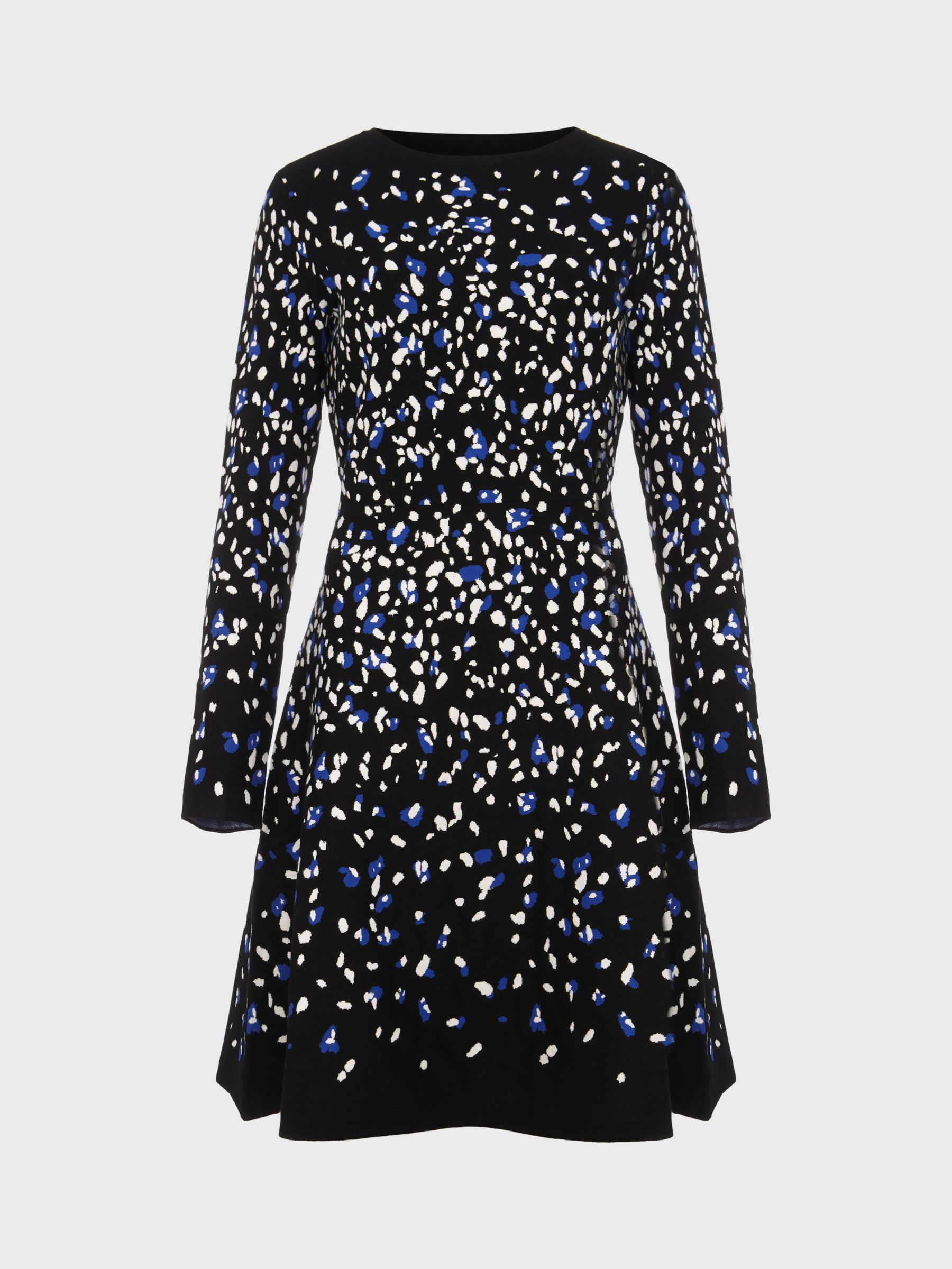 Buy Hobbs Jodie Knitted Dress, Black/Multi Online at johnlewis.com