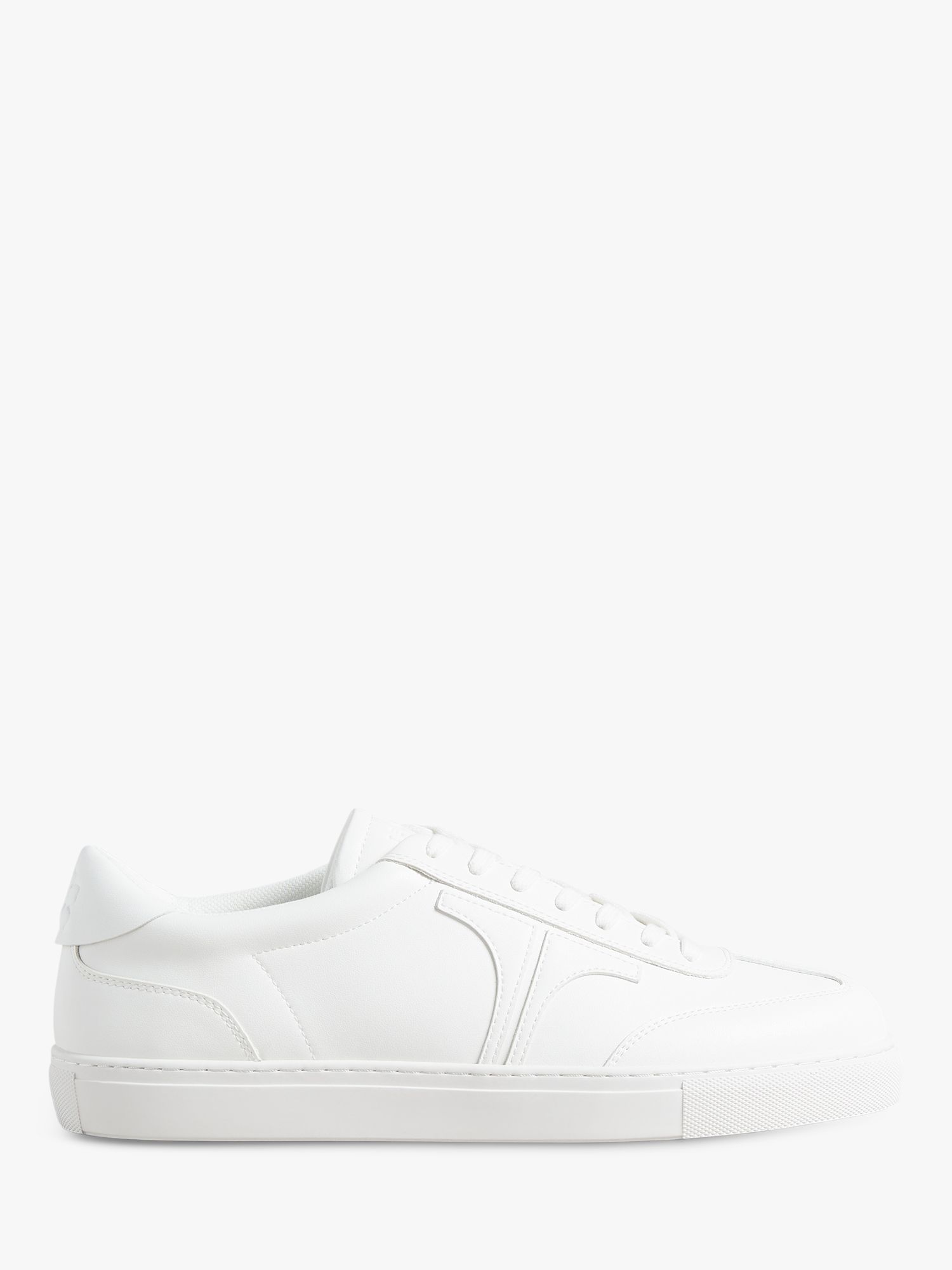 Ted Baker Robertt Leather Retro Trainers, White, 6