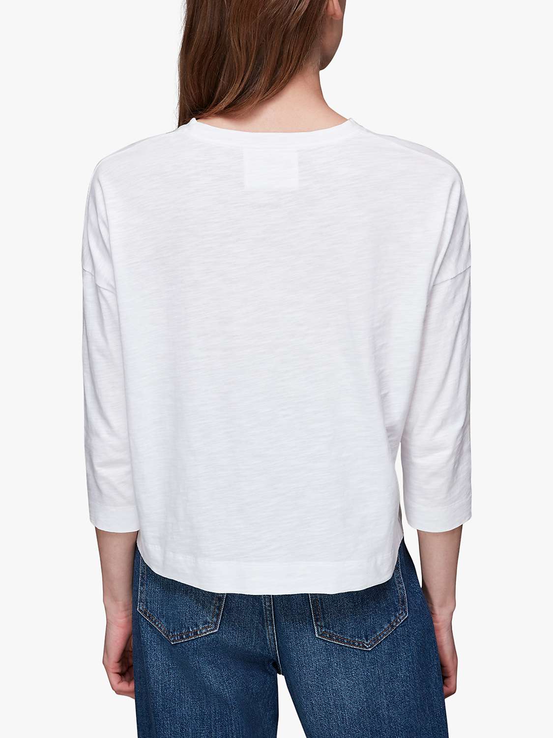 Buy Whistles Organic Cotton Patch Pocket T-Shirt Online at johnlewis.com