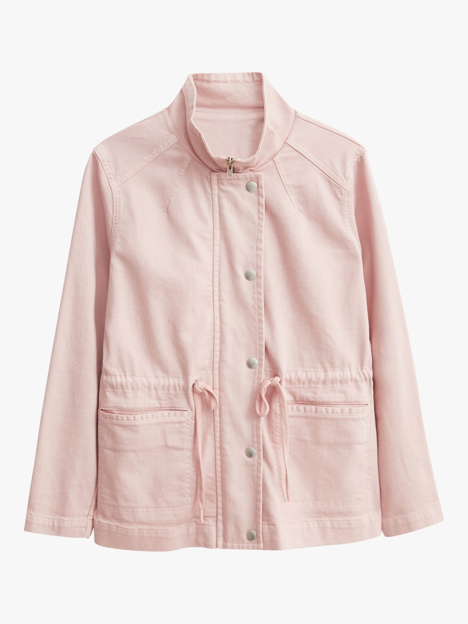 White Stuff Layla Denim Jacket, Mid Pink, 6