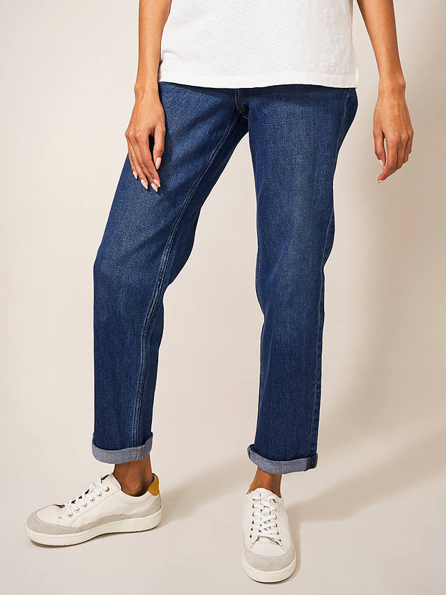 White Stuff Katy Relaxed Slim Fit Jeans, Mid Denim at John Lewis & Partners