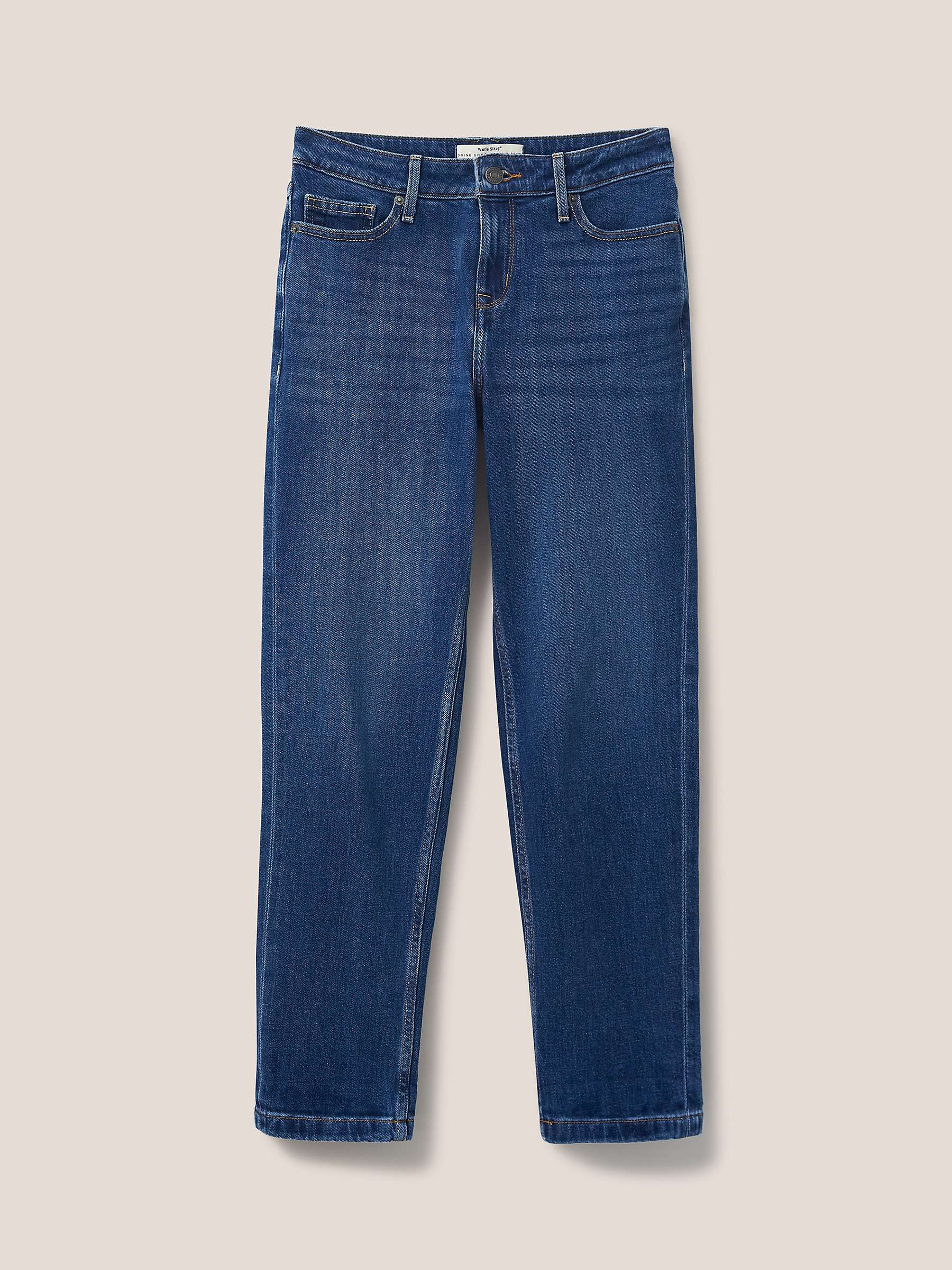 White Stuff Katy Relaxed Slim Fit Jeans, Mid Denim at John Lewis & Partners