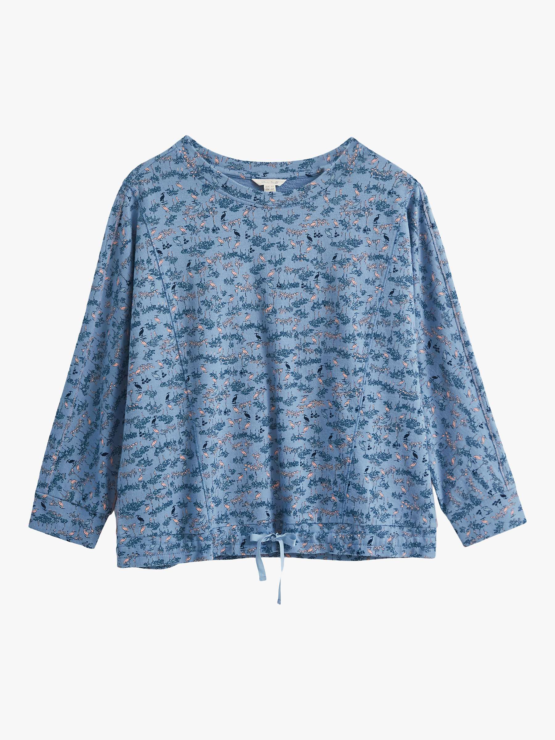 Buy White Stuff River Floral Jersey Top, Blue Online at johnlewis.com