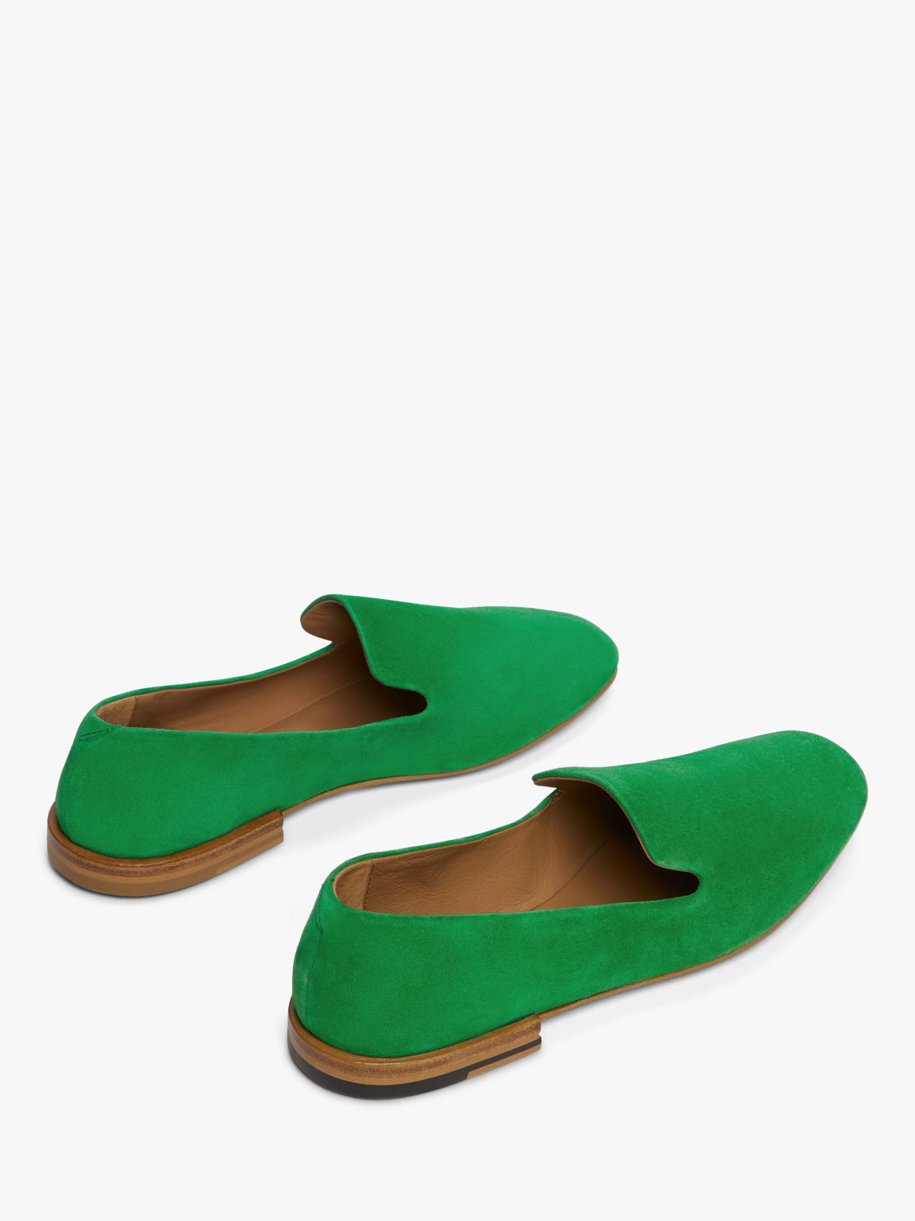 Jigsaw Jane Suede Soft Flats, Green