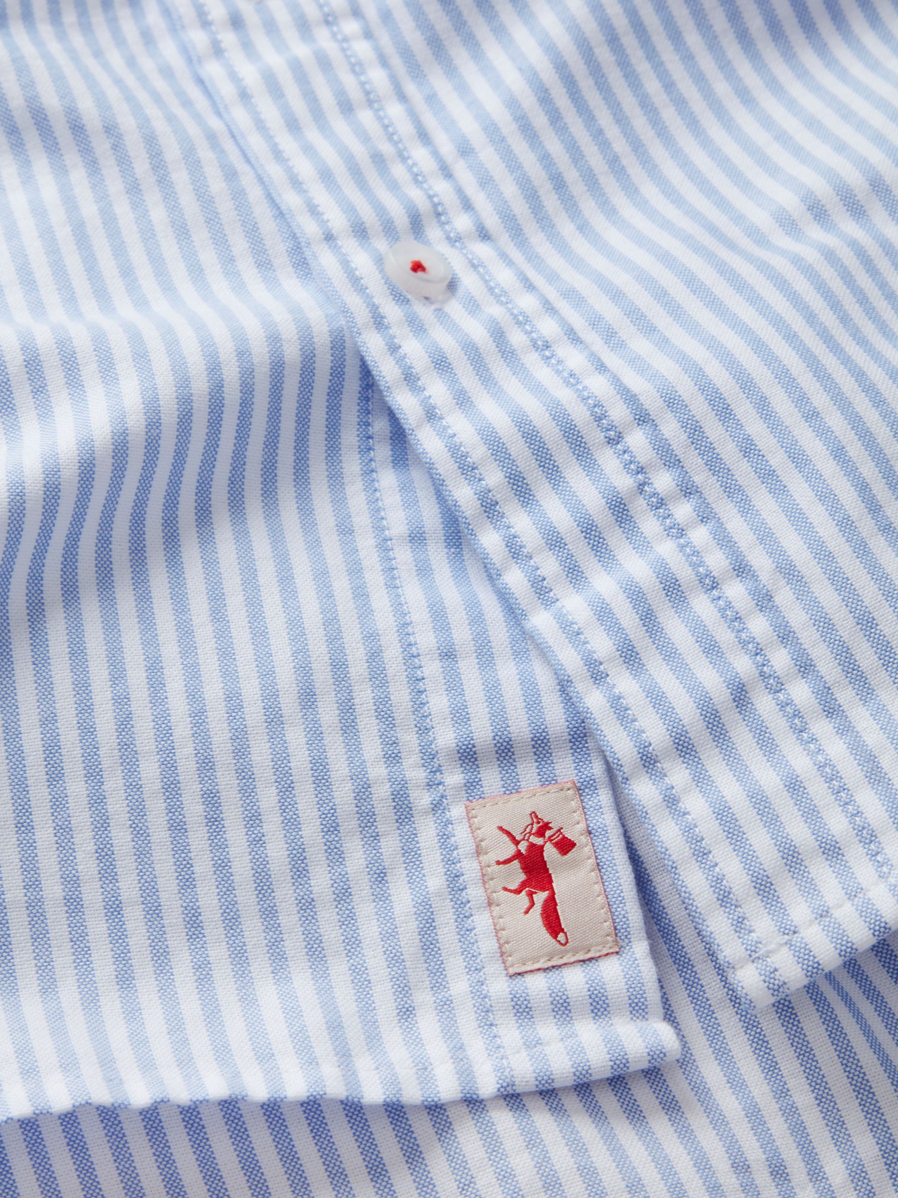 Aubin Aldridge Stripe Shirt, Blue/White at John Lewis & Partners