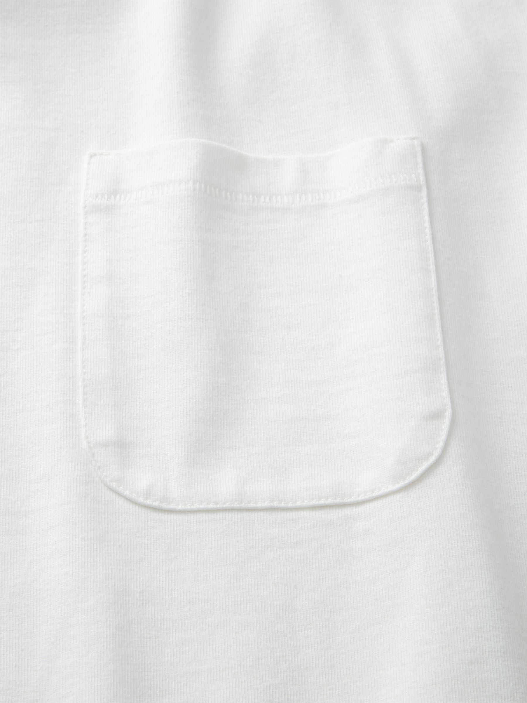 Aubin Newburgh Relaxed Pocket T-Shirt, Chalk White, S
