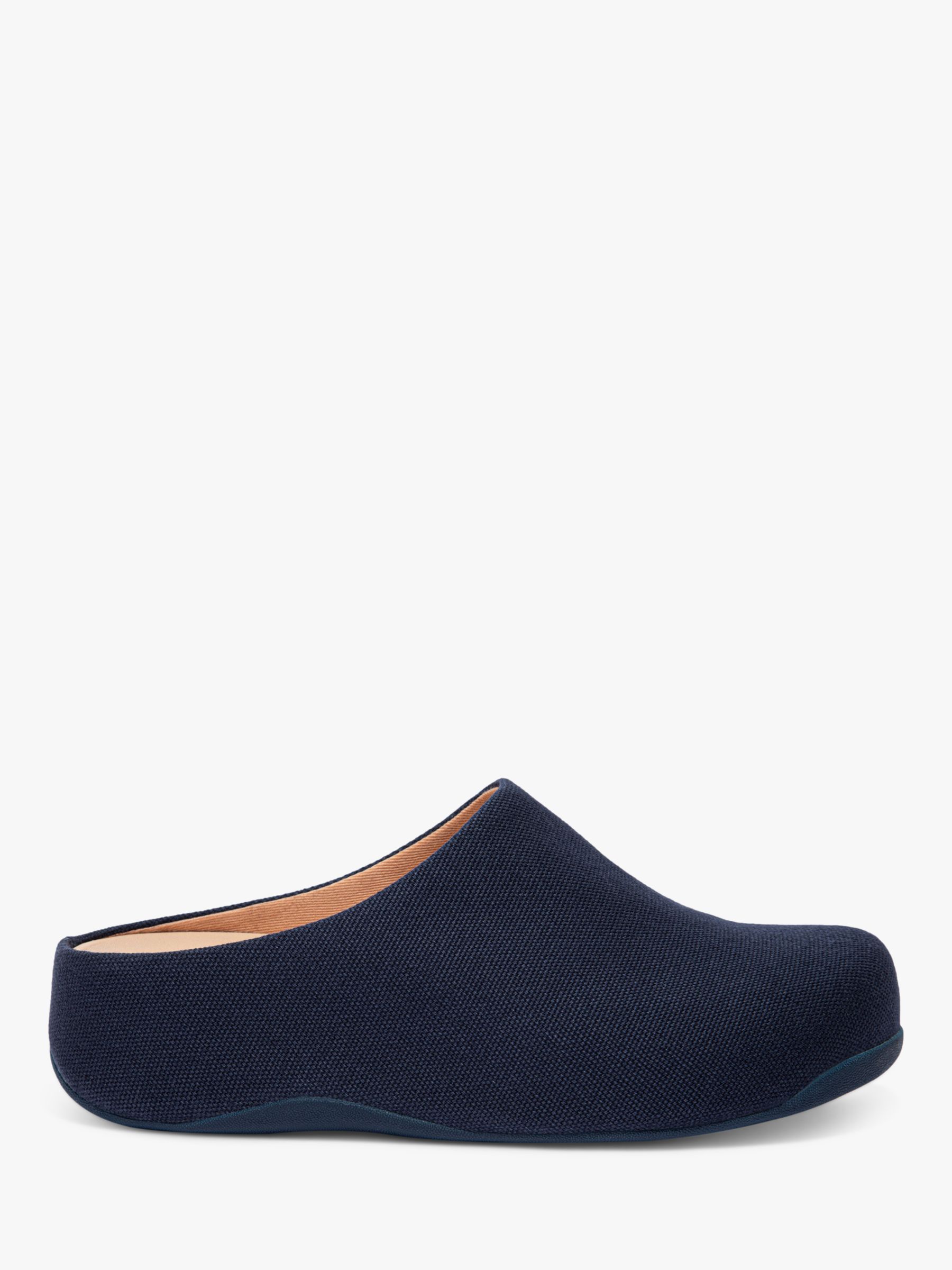 FitFlop Shuv Canvas Clogs, Midnight Navy at John Lewis & Partners