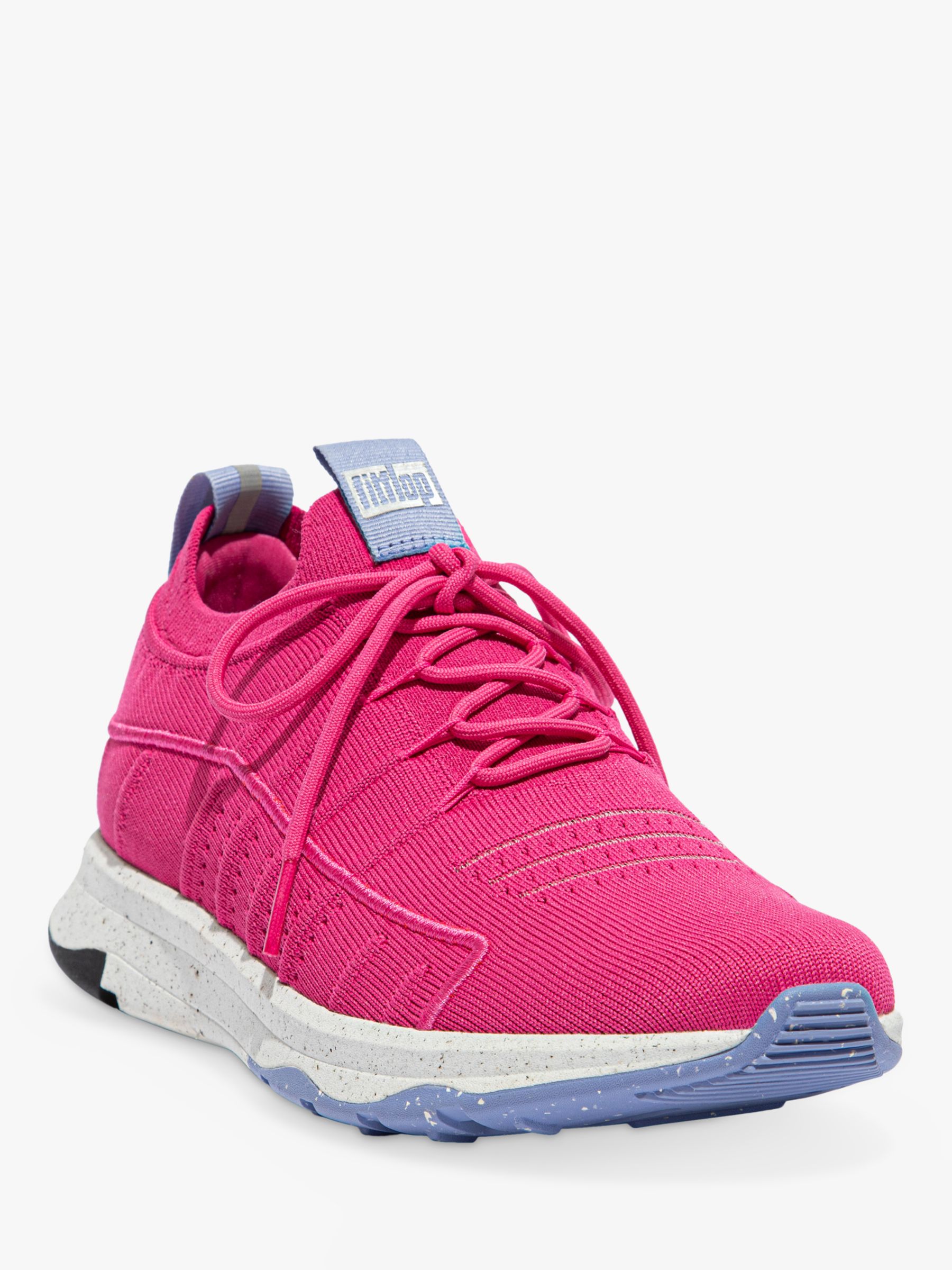 FitFlop Vitamin FF Knit Sports Trainers, Fuchsia at John Lewis & Partners
