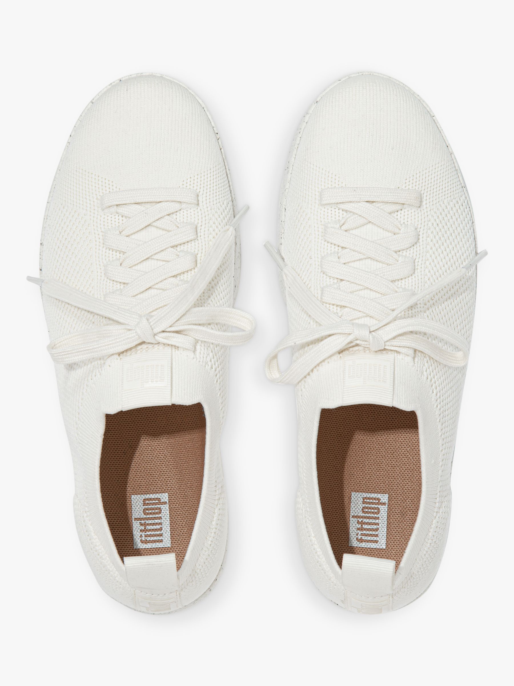 Buy FitFlop Rally Lace Up Trainers, Cream Online at johnlewis.com