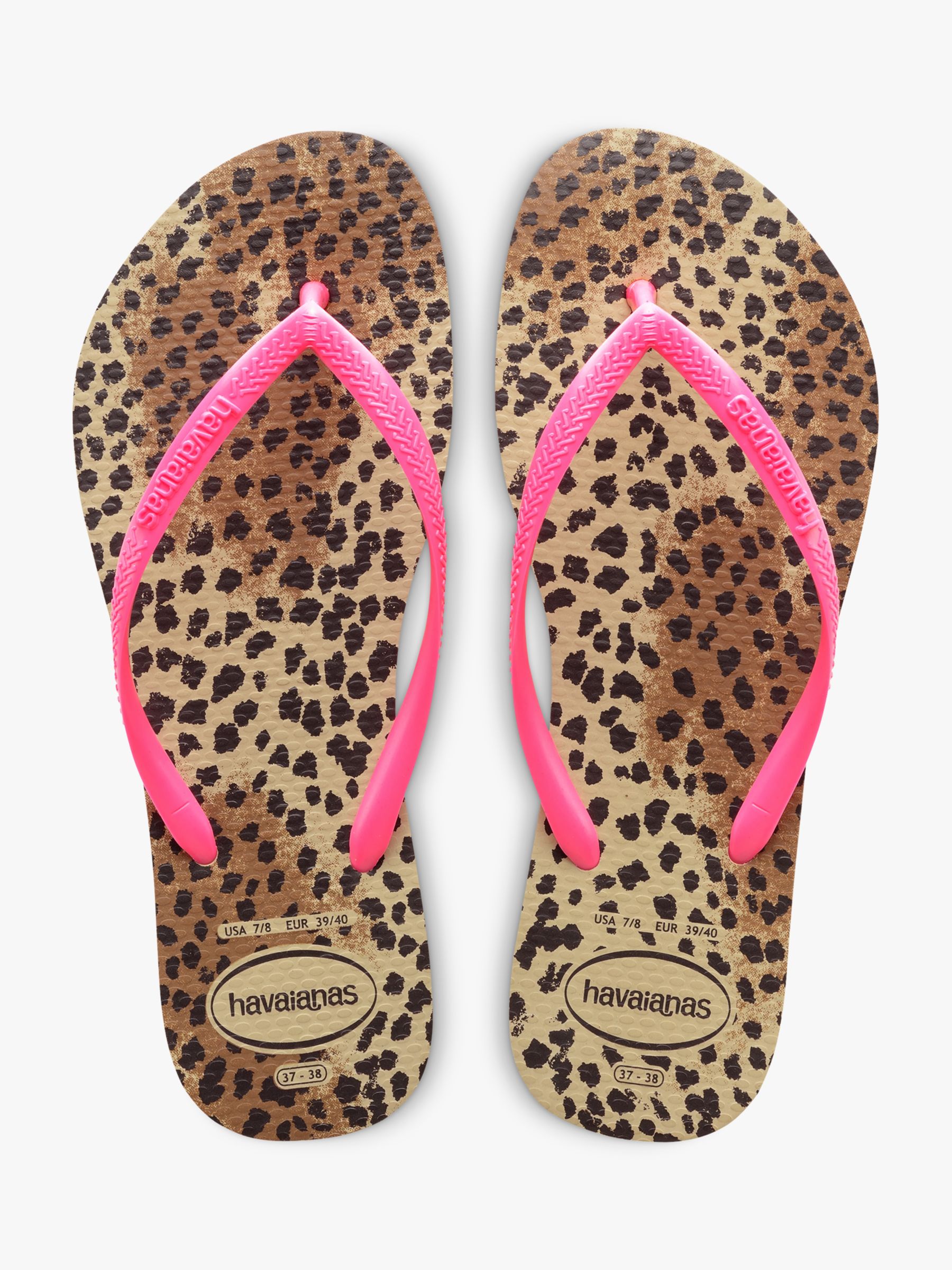 Havaianas Slim Cheetah Flip Flops, Multi