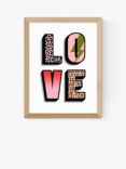 EAST END PRINTS Nichola Cowdery 'Love' Framed Print