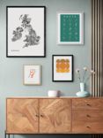 EAST END PRINTS Philip Sheffield 'The British Isles' Framed Print