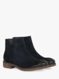 Celtic & Co. Suede Notched Ankle Boots, Navy