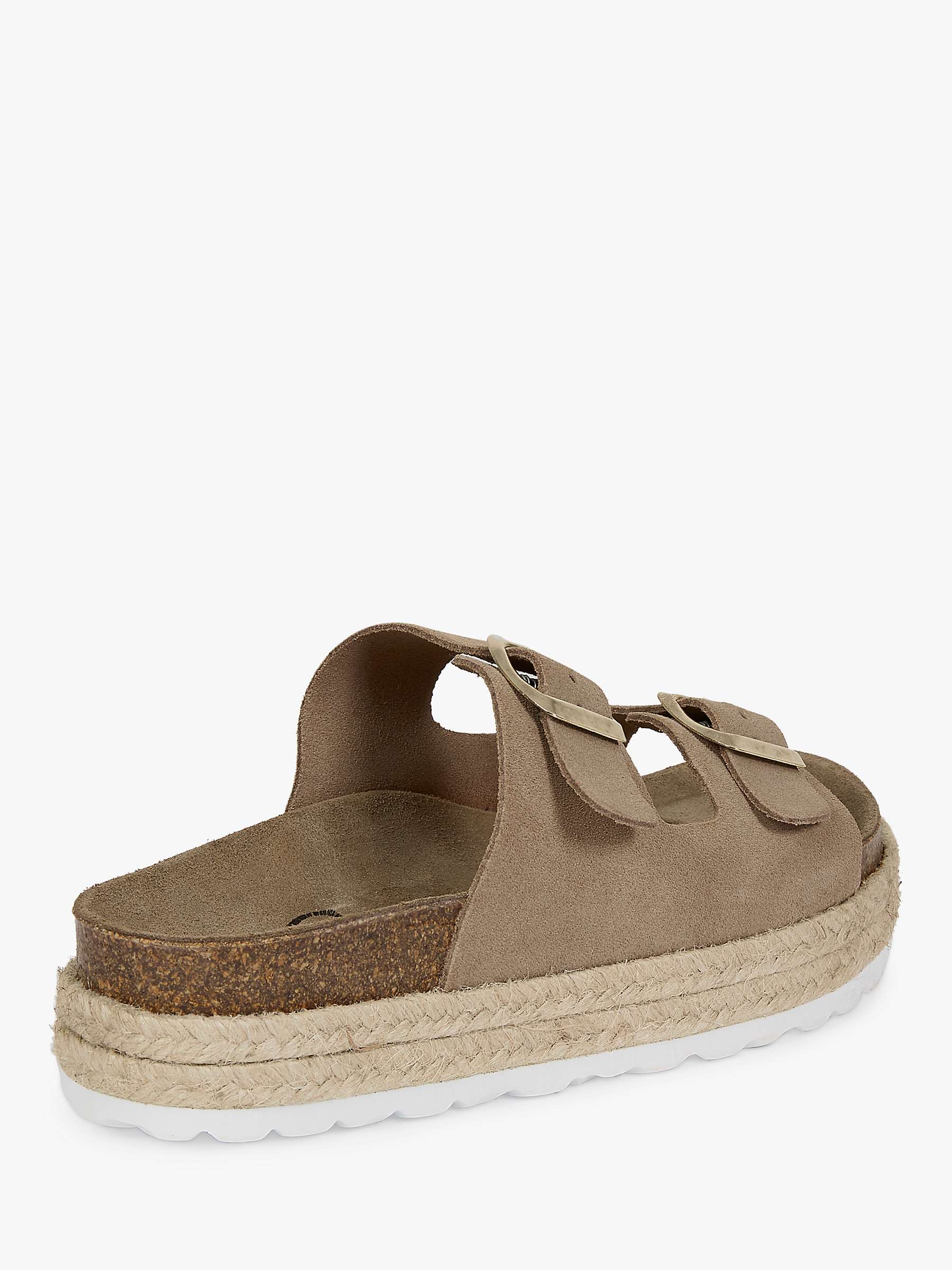 Buy Celtic & Co. Suede Double Buckle Footbed Sandals Online at johnlewis.com