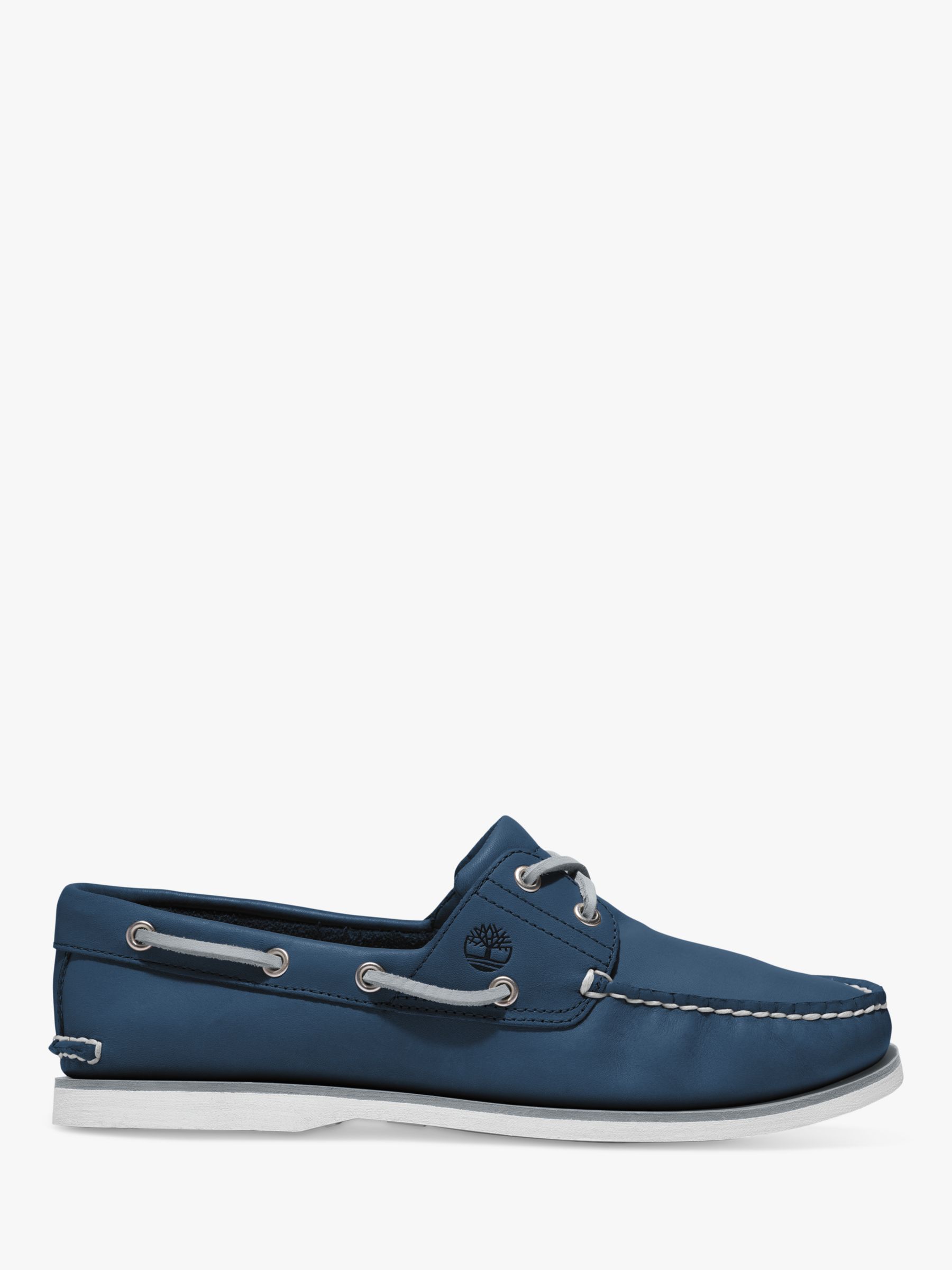 Timberland Classic 2 Eye Boat Shoes, Blue at John Lewis & Partners