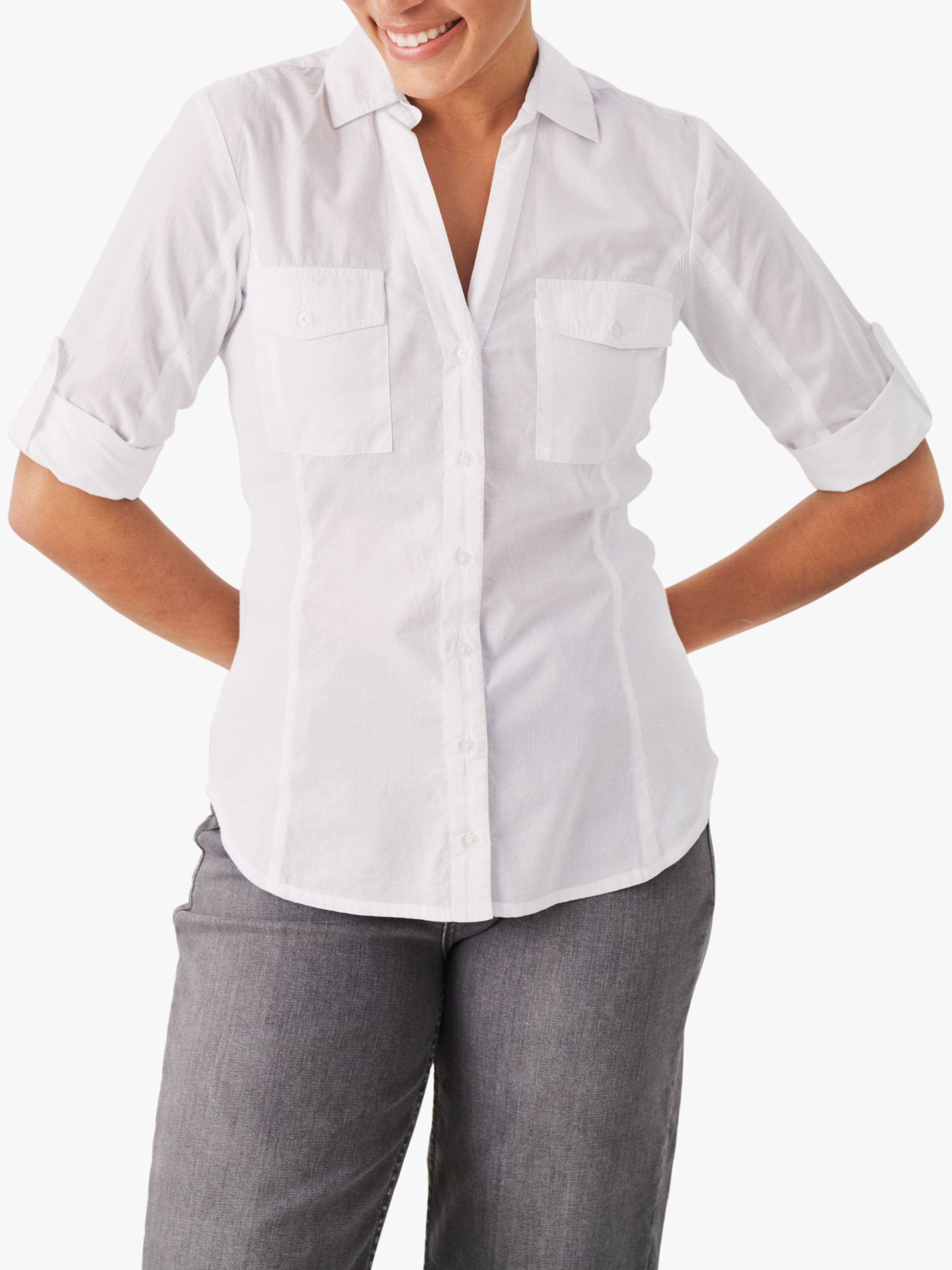 Part Two Cortnia Fitted Shirt, Bright White, 8
