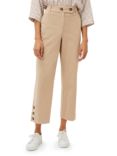Phase Eight Parissa Button Hem Cropped Trousers, Toffee