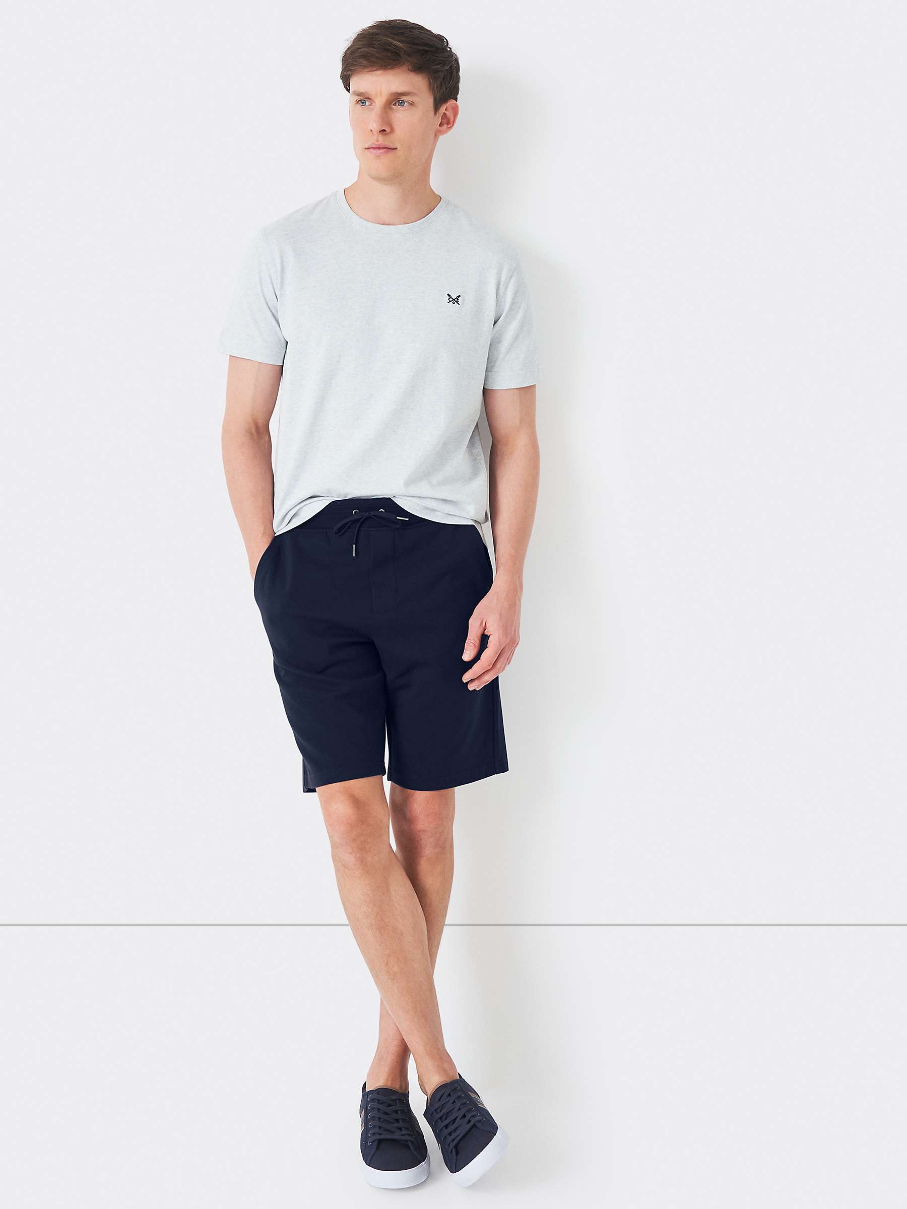 Buy Crew Clothing Fairford Shorts, Navy Online at johnlewis.com