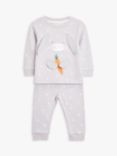 John Lewis Baby Rabbit Pyjama Set, Grey
