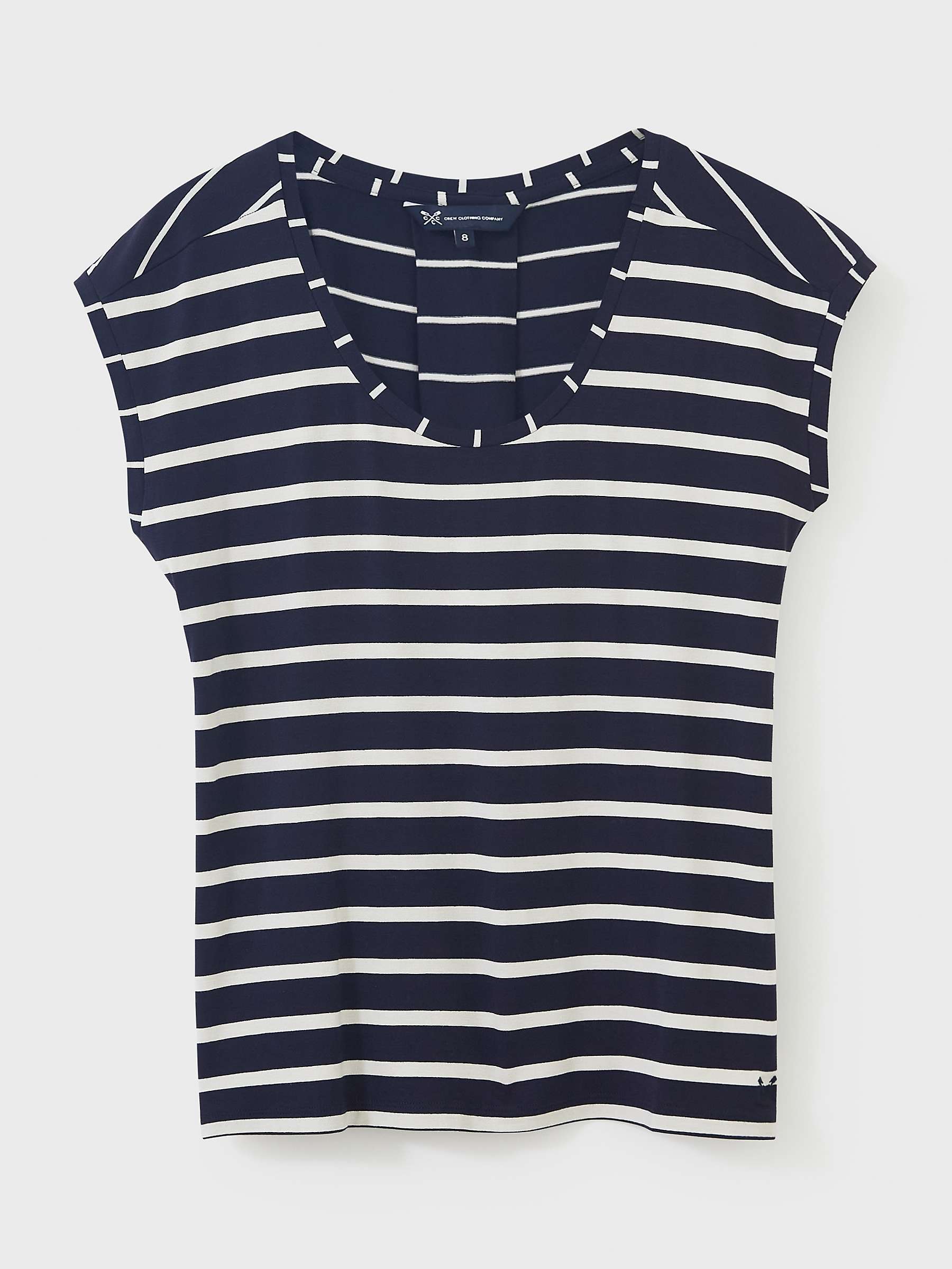 Buy Crew Clothing Striped T-Shirt, Navy Online at johnlewis.com