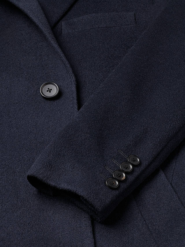 Charles Tyrwhitt Pure Wool Overcoat, Navy Blue